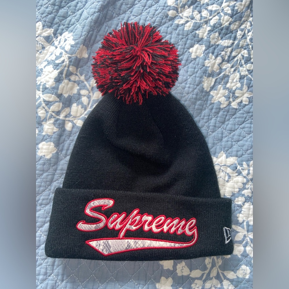 NWT Supreme New Era Snake Script Beanie FW17